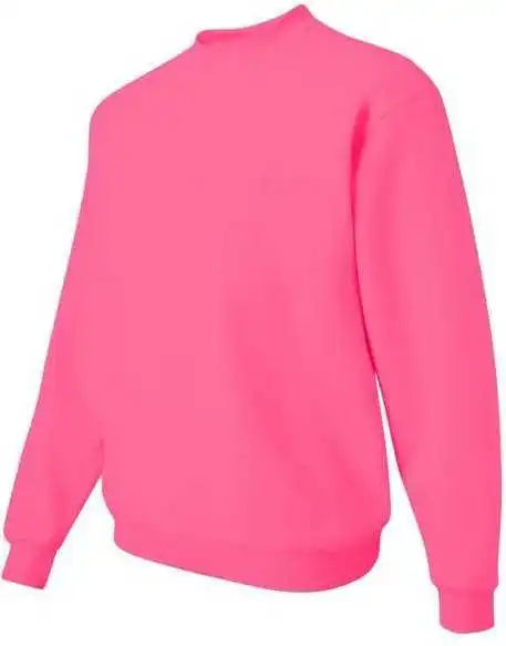Jerzees 562mr Nublend Crewneck Sweatshirt Neon Pink