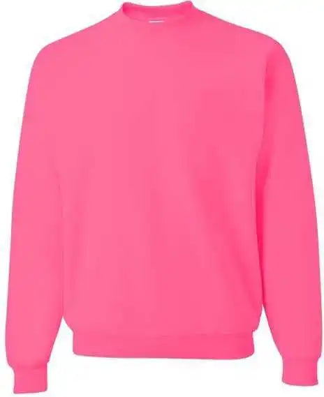 Jerzees 562mr Nublend Crewneck Sweatshirt Neon Pink