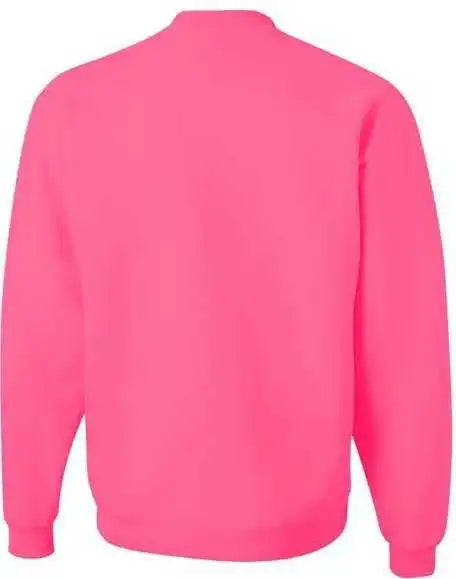 Jerzees 562mr Nublend Crewneck Sweatshirt Neon Pink