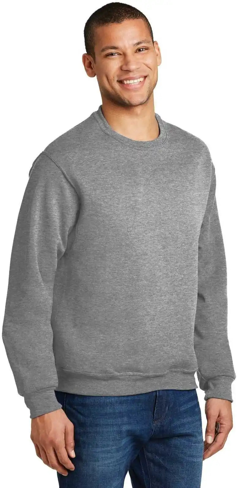 Jerzees 562mr Nublend Crewneck Sweatshirt Oxford