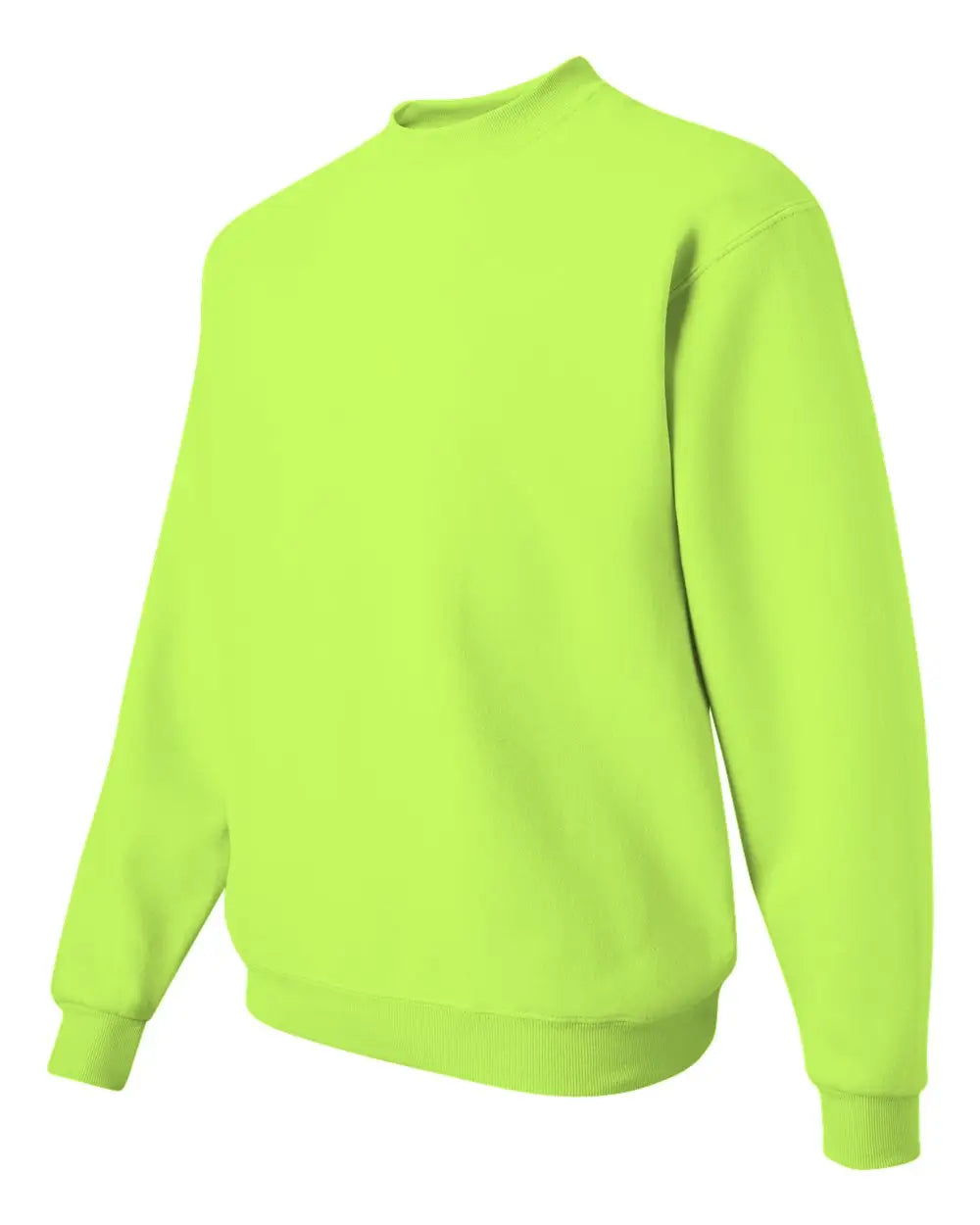 Jerzees 562mr Nublend Crewneck Sweatshirt - Safety Green