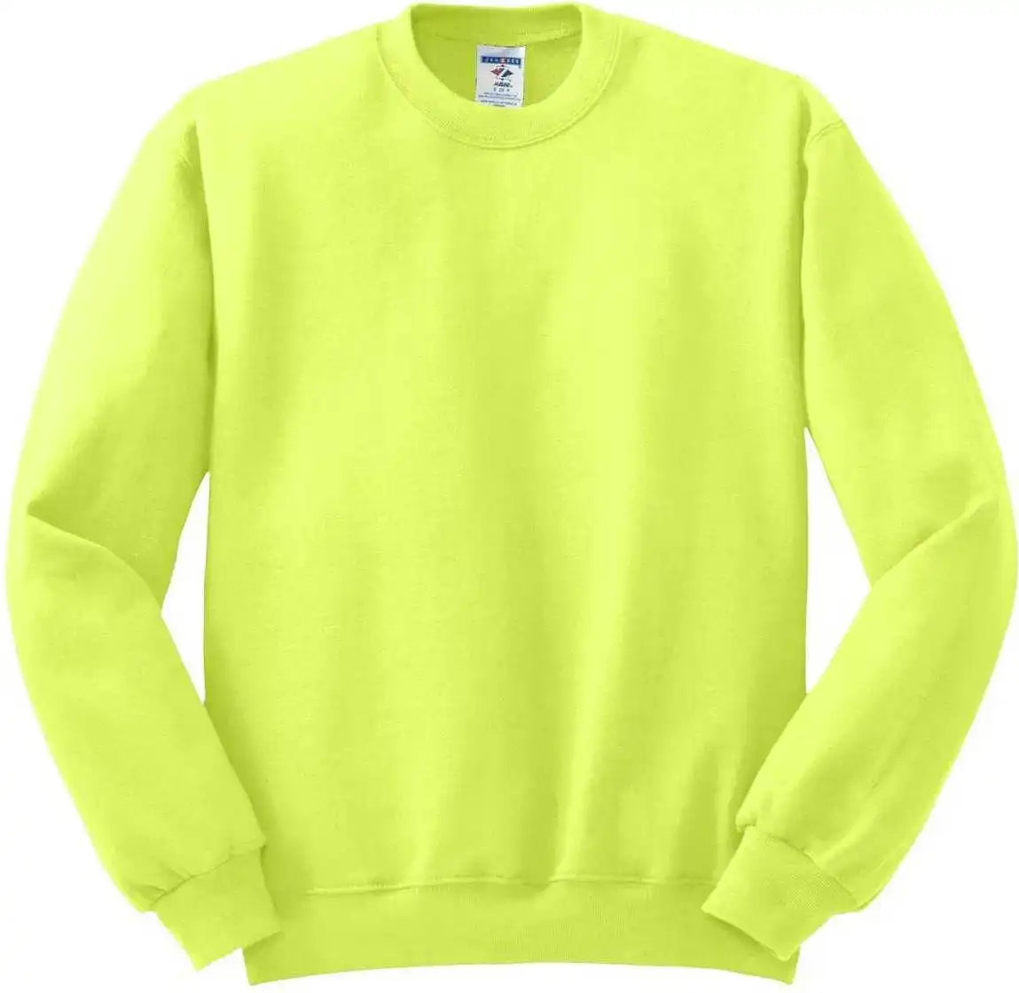 Jerzees 562mr Nublend Crewneck Sweatshirt - Safety Green