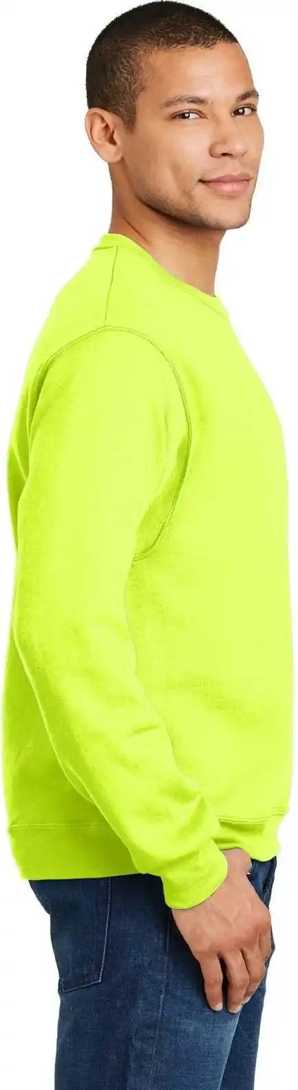Jerzees 562mr Nublend Crewneck Sweatshirt - Safety Green