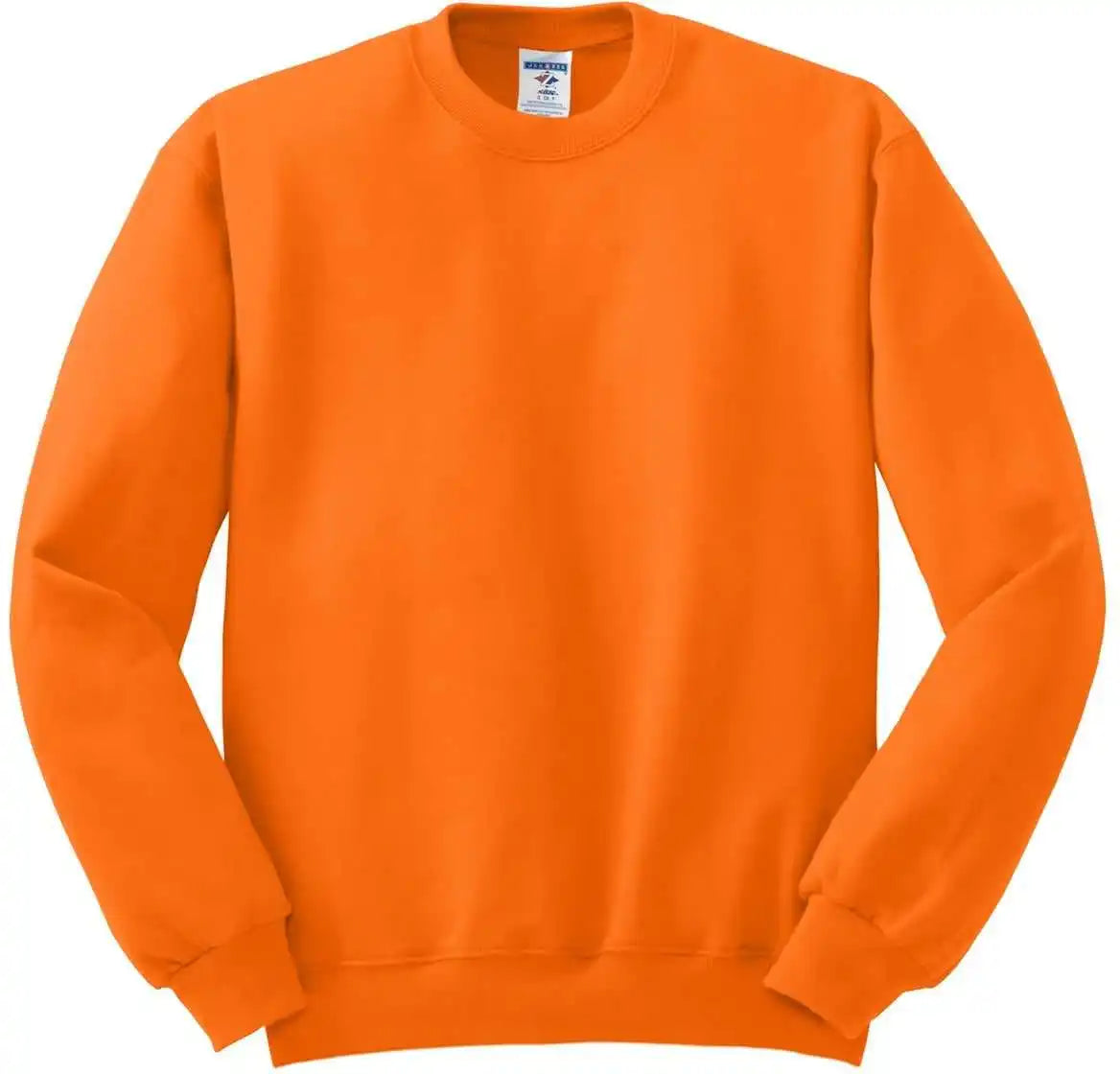 Jerzees 562mr Nublend Crewneck Sweatshirt - Safety Orange