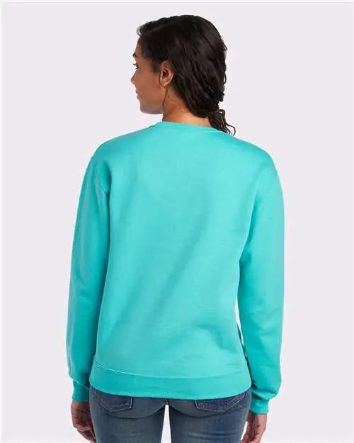 Jerzees 562mr Nublend Crewneck Sweatshirt - Scuba Blue