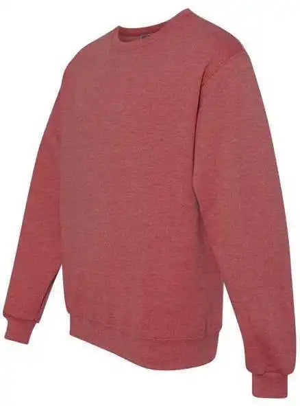 Jerzees 562mr Nublend Crewneck Sweatshirt Vintage Heather Red