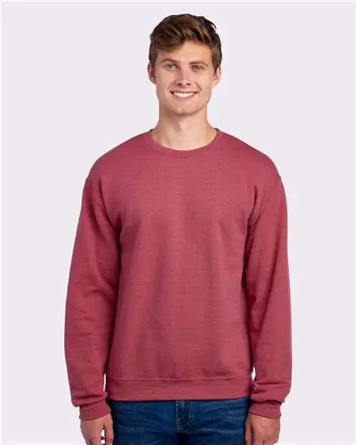Jerzees 562mr Nublend® Crewneck Sweatshirt - Vintage Heather Red