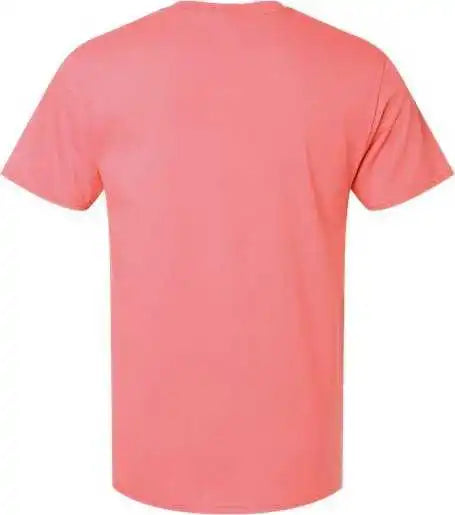 Jerzees 570mr Premium Cotton T-shirt - Sunset Coral
