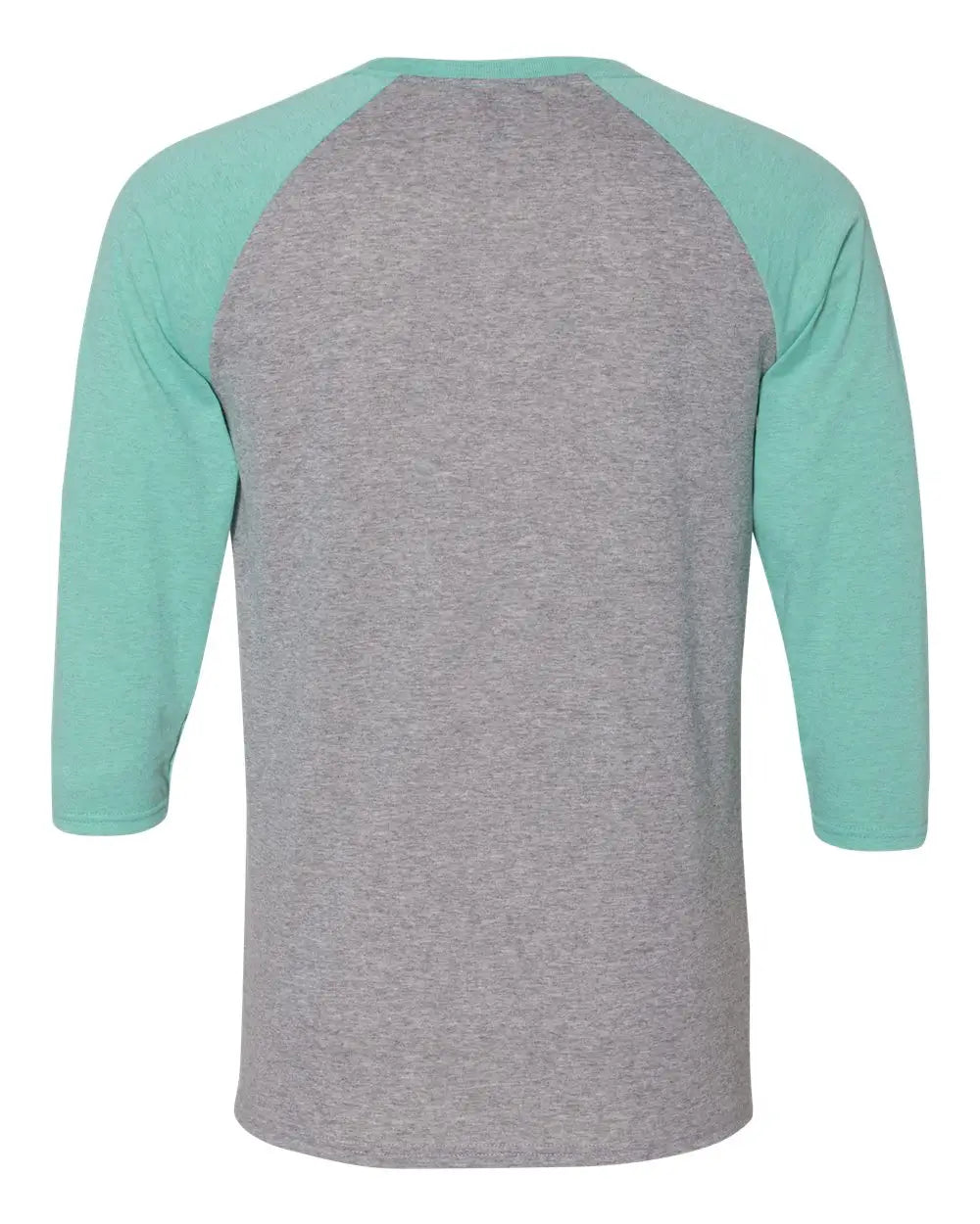 Jerzees 601rr Triblend Three-quarter Raglan Baseball T-shirt - Oxford Mint Heather