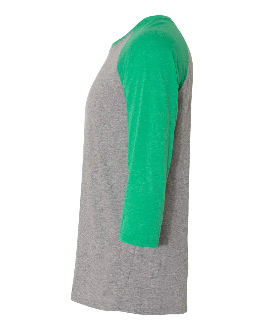 Jerzees 601rr Triblend Three-quarter Raglan Baseball T-shirt - Oxford Irish Green Heather