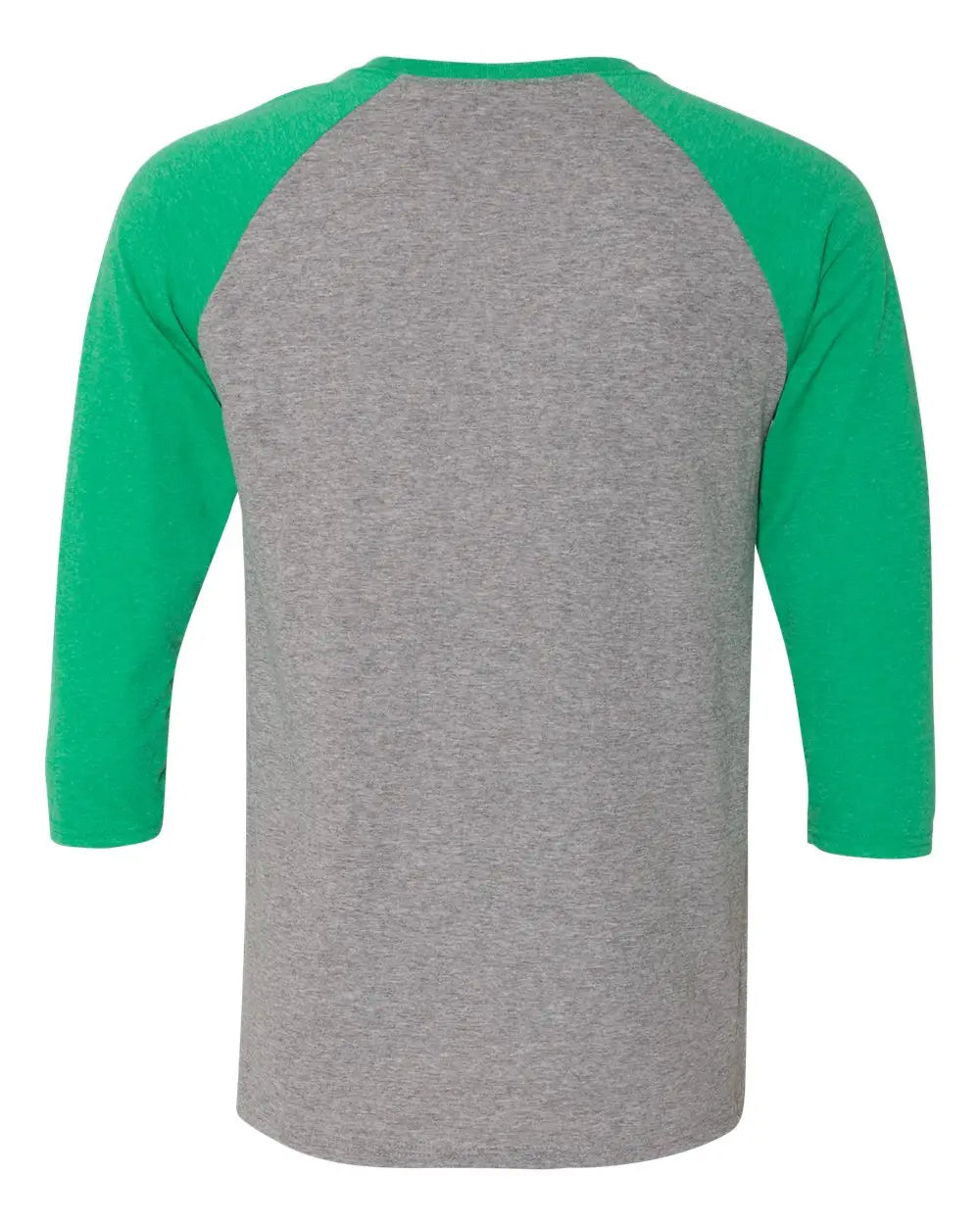 Jerzees 601rr Triblend Three-quarter Raglan Baseball T-shirt - Oxford Irish Green Heather