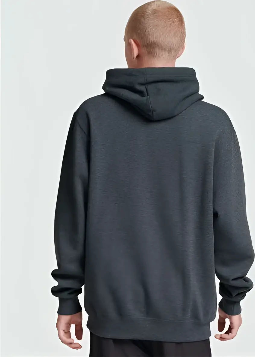 Jerzees 700mr Eco™ Premium Blend Ring-spun Hooded Sweatshirt - Black Ink Heather