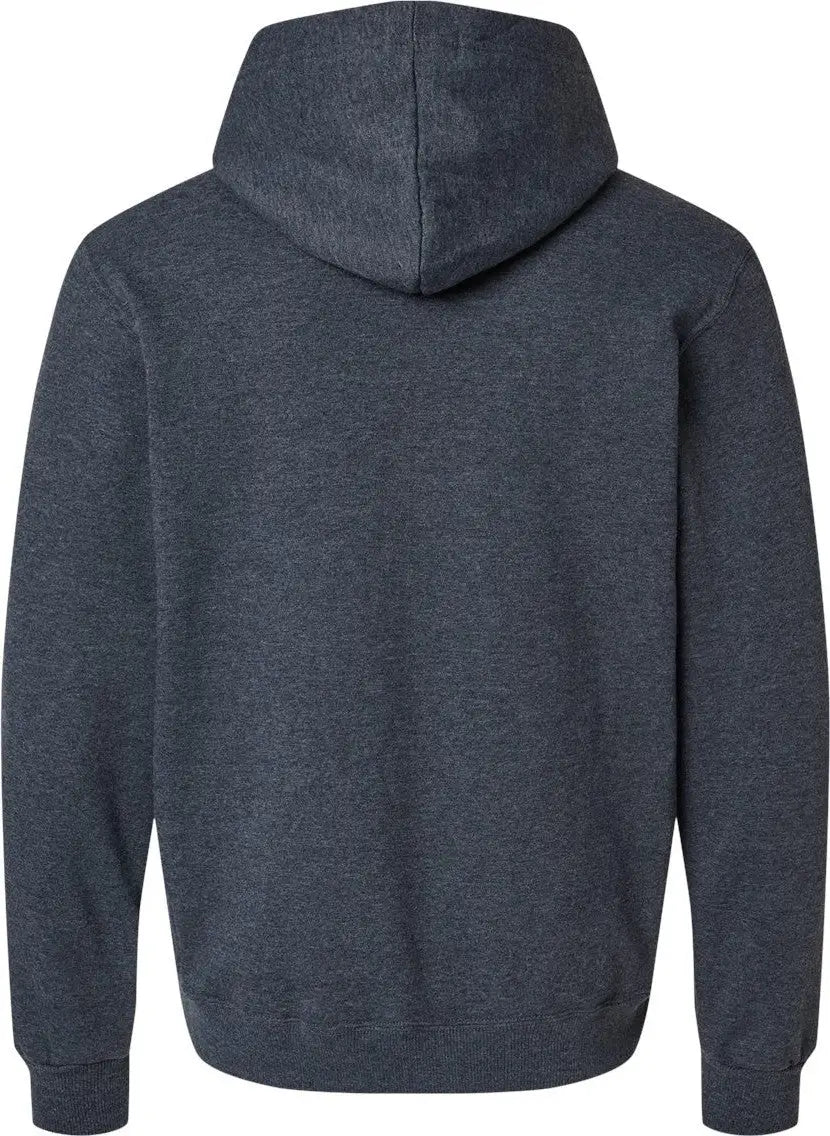 Jerzees 700mr Eco™ Premium Blend Ring-spun Hooded Sweatshirt - Black Ink Heather