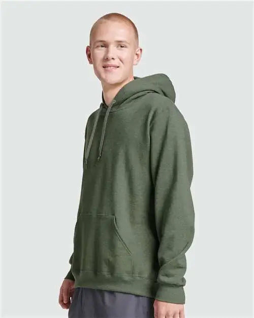 Jerzees 700mr Eco™ Premium Blend Ring-spun Hooded Sweatshirt - Military Green Heather