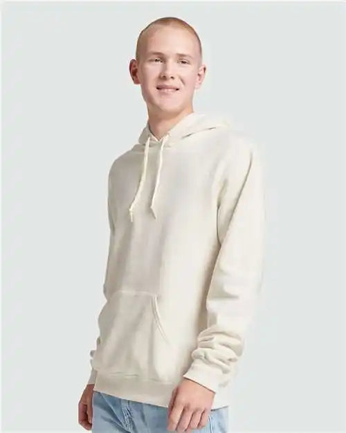 Jerzees 700mr Eco™ Premium Blend Ring-spun Hooded Sweatshirt - Sweet Cream Heather