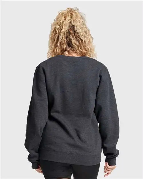Jerzees 701mr Eco™ Premium Blend Ring-spun Crewneck Sweatshirt - Black Ink Heather