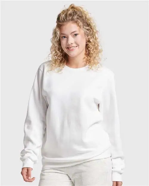 Jerzees 701mr Eco™ Premium Blend Ring-spun Crewneck Sweatshirt - White