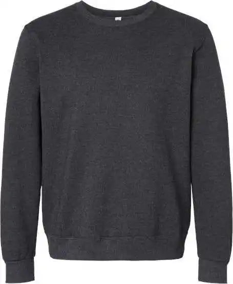 Jerzees 701mr Eco Premium Blend Ringspun Crewneck Sweatshirt - Black Ink Heather