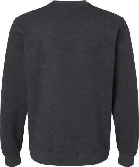 Jerzees 701mr Eco Premium Blend Ringspun Crewneck Sweatshirt - Black Ink Heather