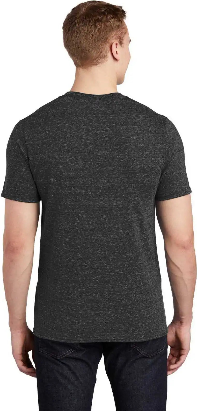 Jerzees 88m Snow Heather Jersey t Shirt Black Ink