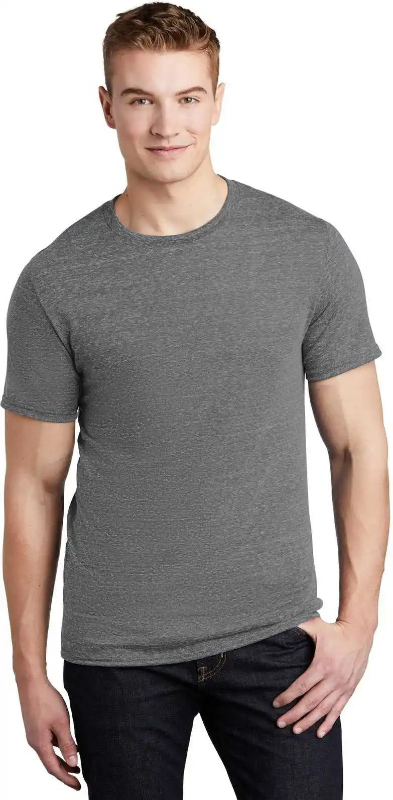 Jerzees 88m Snow Heather Jersey T-shirt - Charcoal