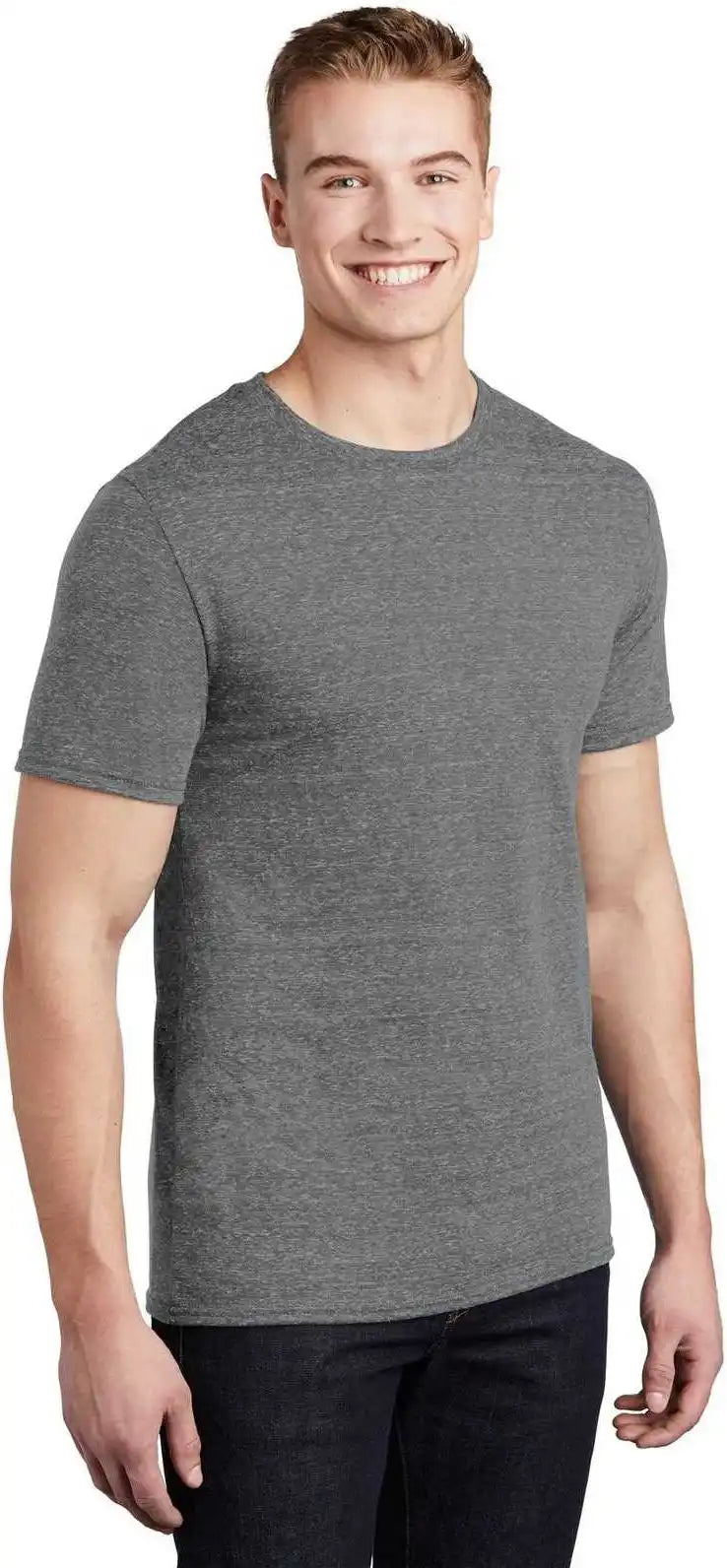 Jerzees 88m Snow Heather Jersey T-shirt - Charcoal