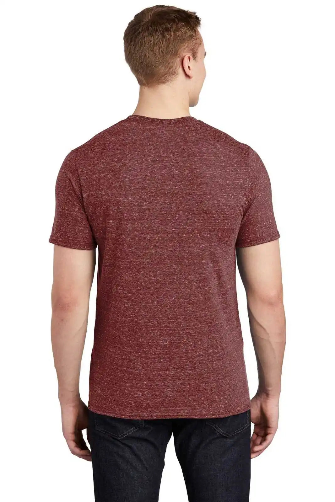 Jerzees 88m Snow Heather Jersey T-shirt - Maroon