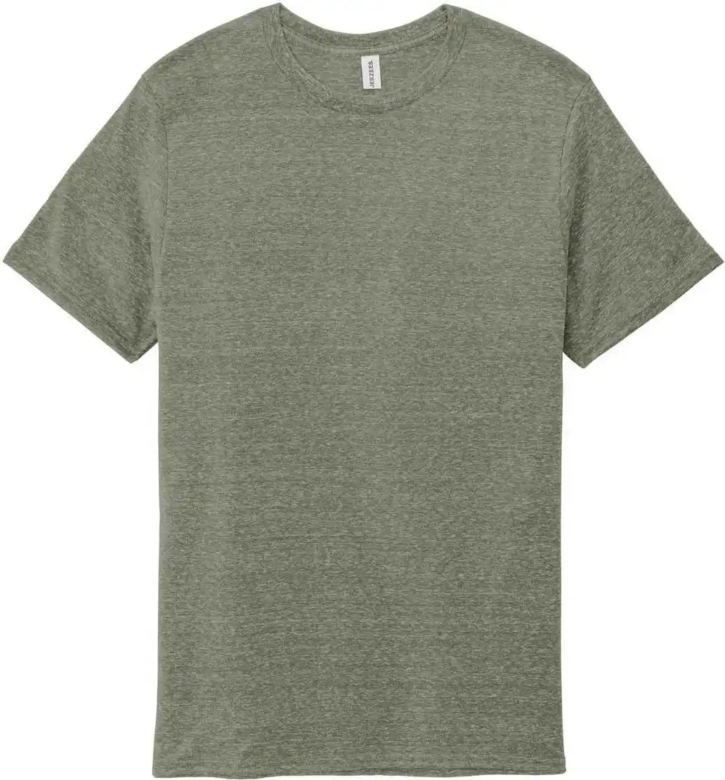 Jerzees 88m Snow Heather Jersey t Shirt Military Green