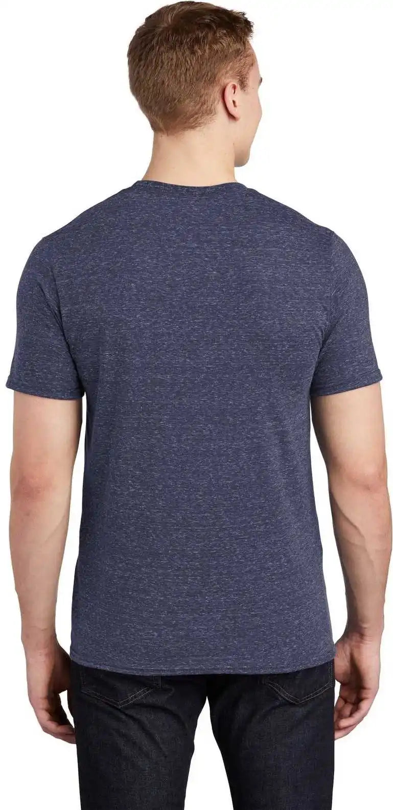 Jerzees 88m Snow Heather Jersey T-shirt - Navy