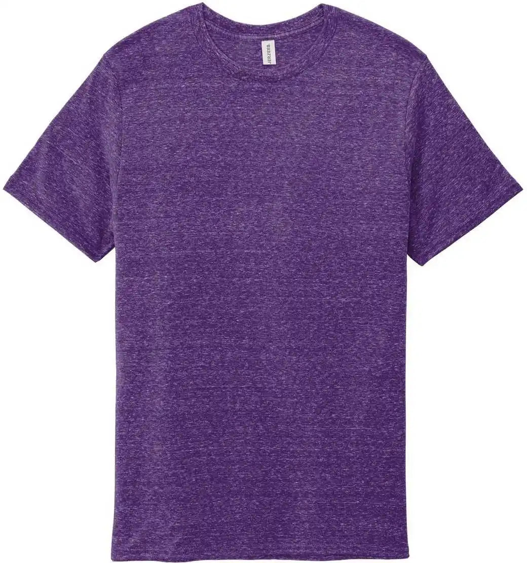 Jerzees 88m Snow Heather Jersey T-shirt - Purple