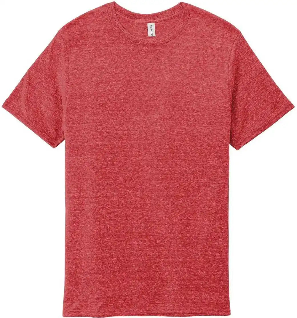 Jerzees 88m Snow Heather Jersey T-shirt - Red