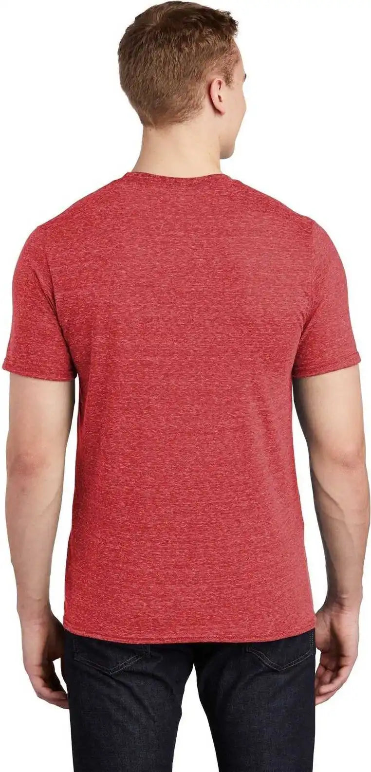 Jerzees 88m Snow Heather Jersey T-shirt - Red