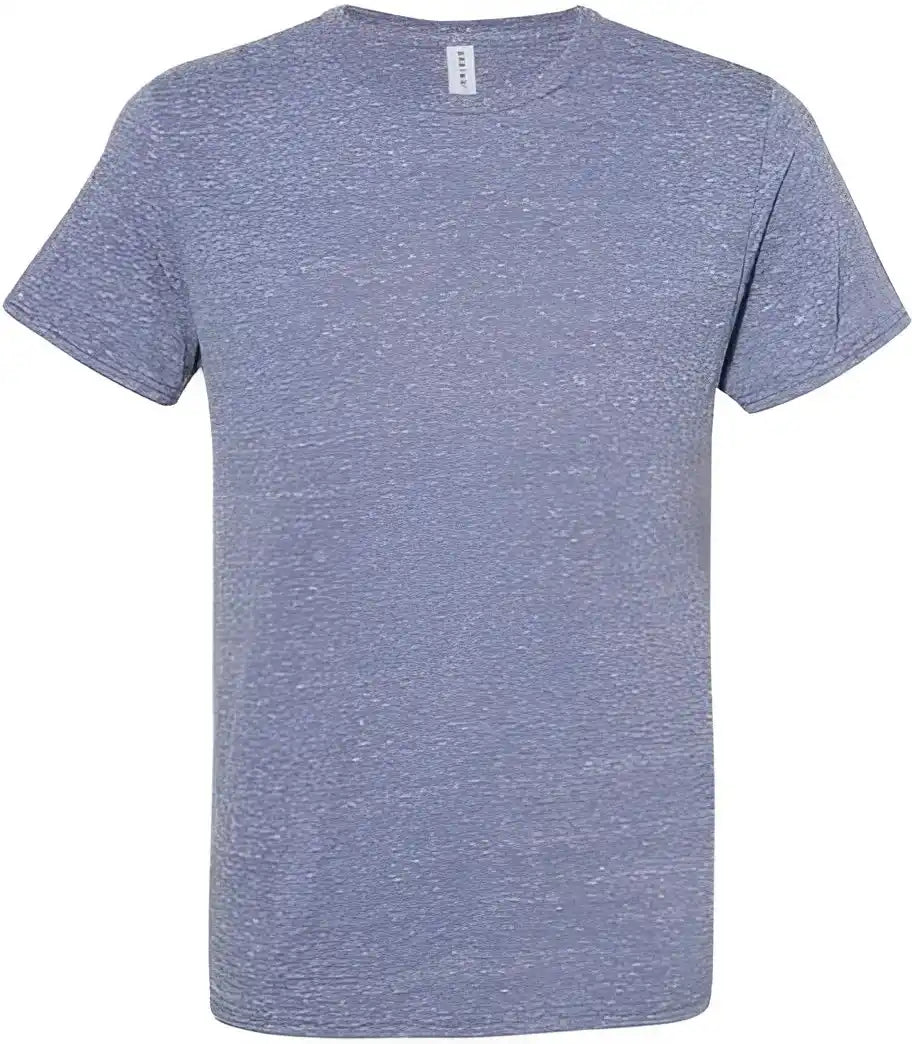 Jerzees 88mr Snow Heather Jersey Crew T-shirt - Denim