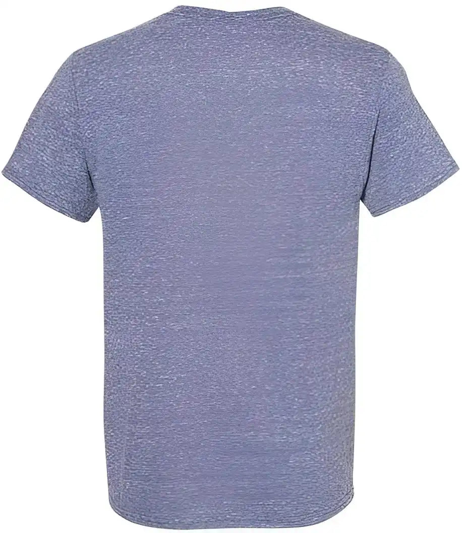 Jerzees 88mr Snow Heather Jersey Crew T-shirt - Denim