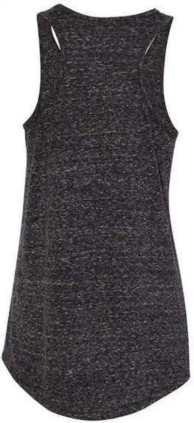 Jerzees 88wtkr Women’s Snow Heather Jersey Racerback Tank Top Black Ink