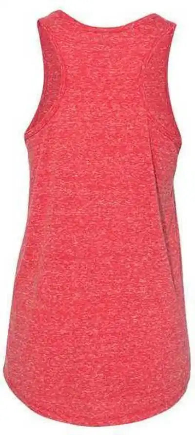 Jerzees 88wtkr Women’s Snow Heather Jersey Racerback Tank Top - Red