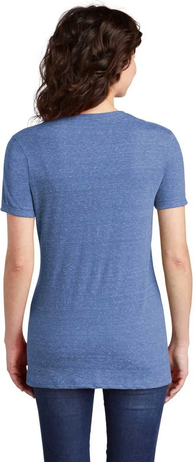 Jerzees 88wv Ladies Snow Heather Jersey V-neck T-shirt - Royal