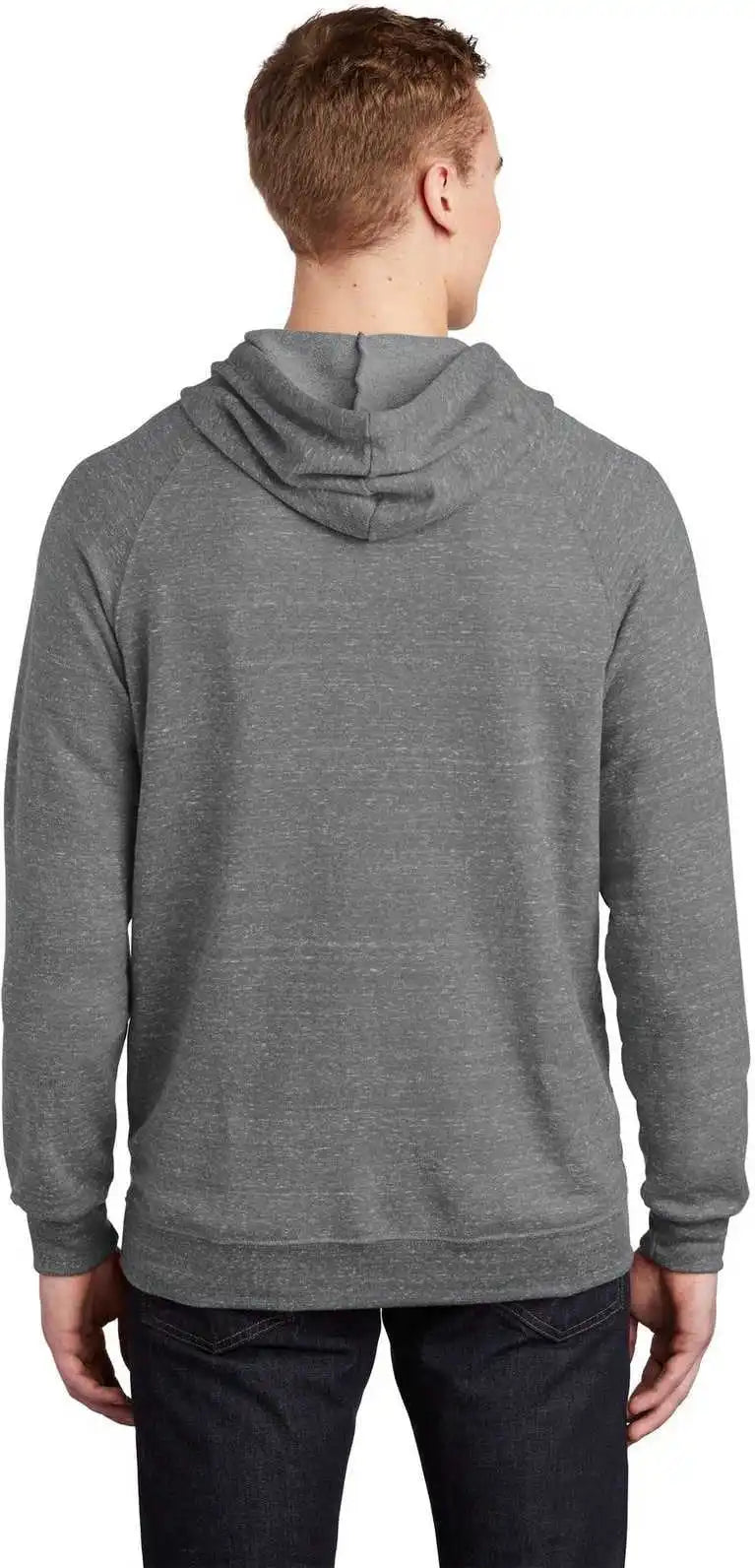 Jerzees 90m Snow Heather French Terry Raglan Hoodie - Charcoal