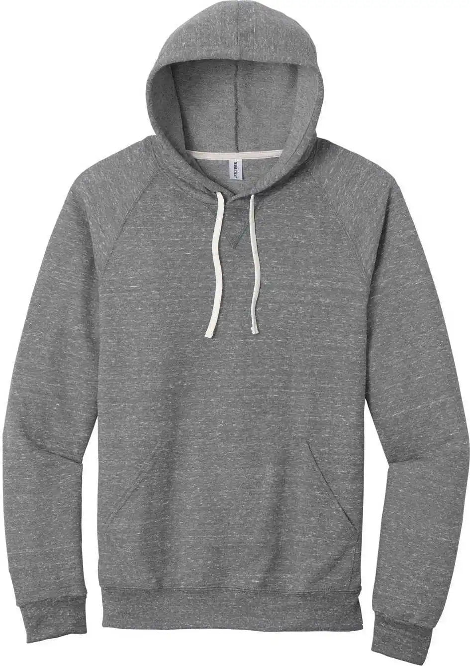 Jerzees 90m Snow Heather French Terry Raglan Hoodie Charcoal