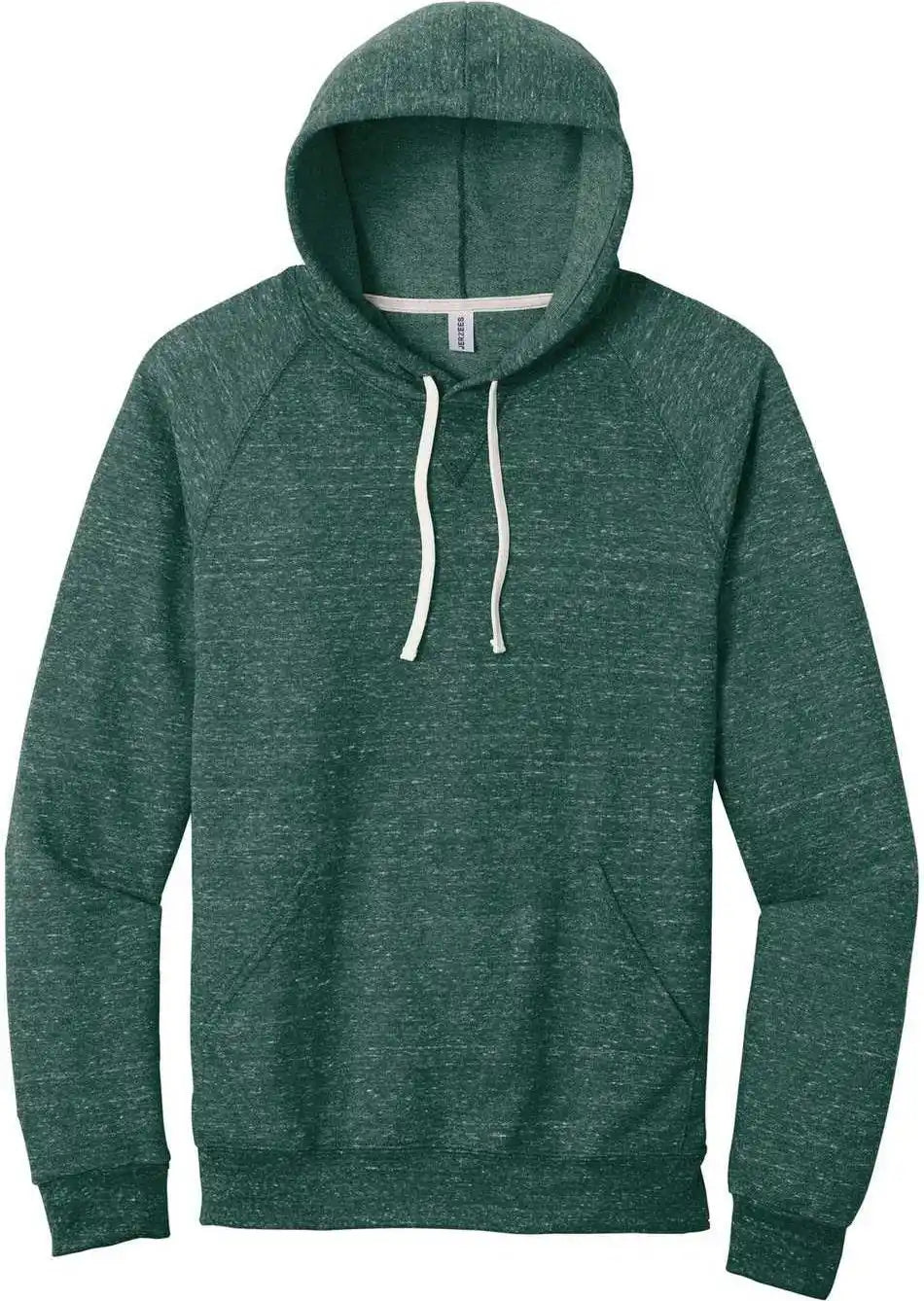 Jerzees 90m Snow Heather French Terry Raglan Hoodie - Forest Green