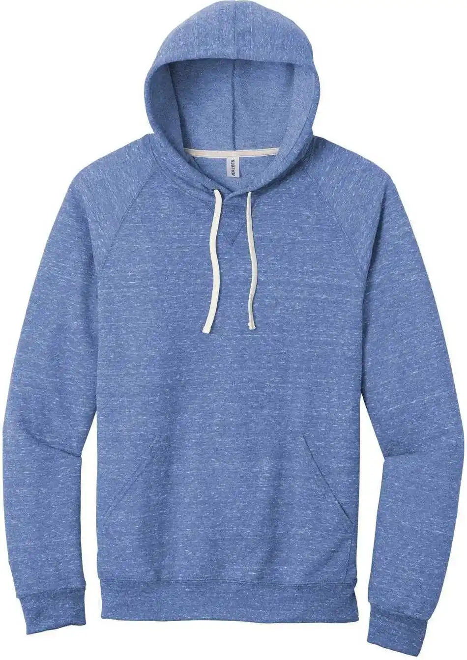 Jerzees 90m Snow Heather French Terry Raglan Hoodie - Royal