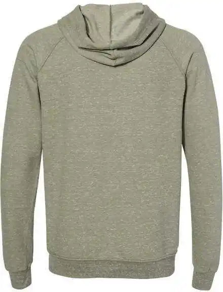 Jerzees 90mr Snow Heather French Terry Pullover Hood Sweatshirt - Military Green
