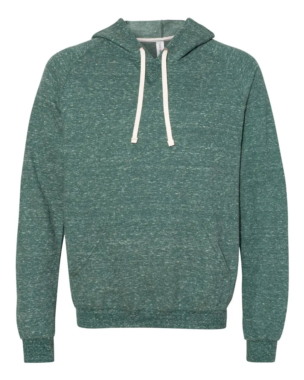 Jerzees 90mr Snow Heather French Terry Raglan Hooded Sweatshirt - Forest Green - s