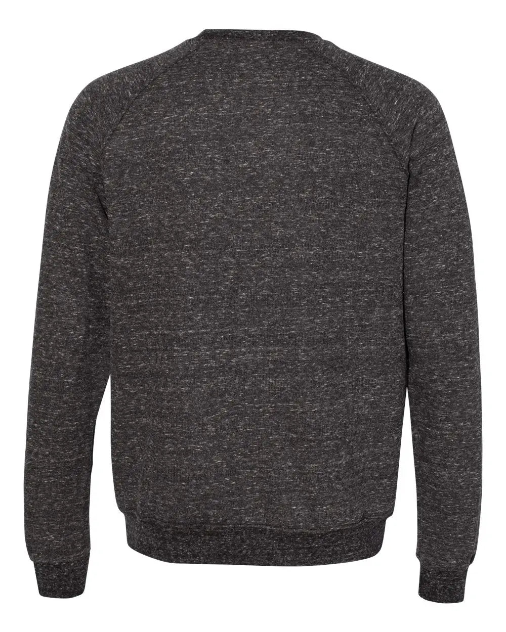Jerzees 91mr Snow Heather French Terry Crewneck Sweatshirt - Black Ink
