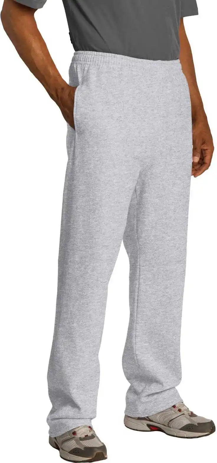 Jerzees 974mp Nublend Open Bottom Pant with Pockets - Ash