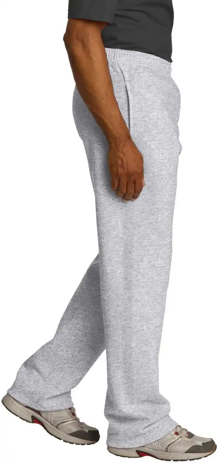 Jerzees 974mp Nublend Open Bottom Pant with Pockets - Ash