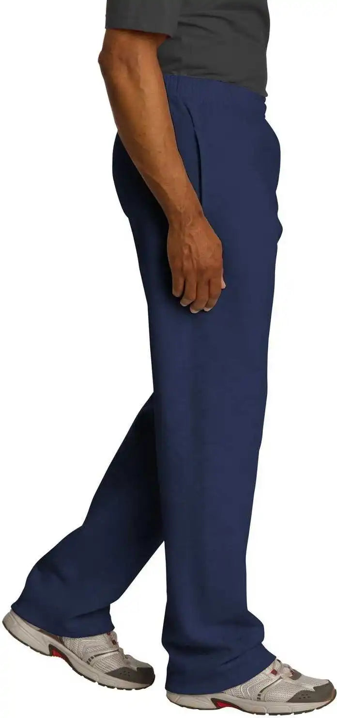Jerzees 974mp Nublend Open Bottom Pant with Pockets - Navy