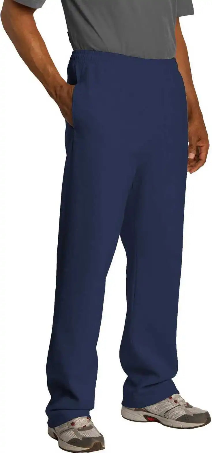 Jerzees 974mp Nublend Open Bottom Pant with Pockets - Navy