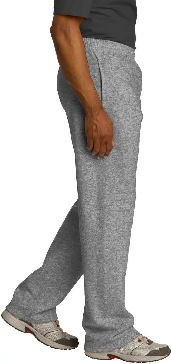 Jerzees 974mp Nublend Open Bottom Pant with Pockets - Oxford