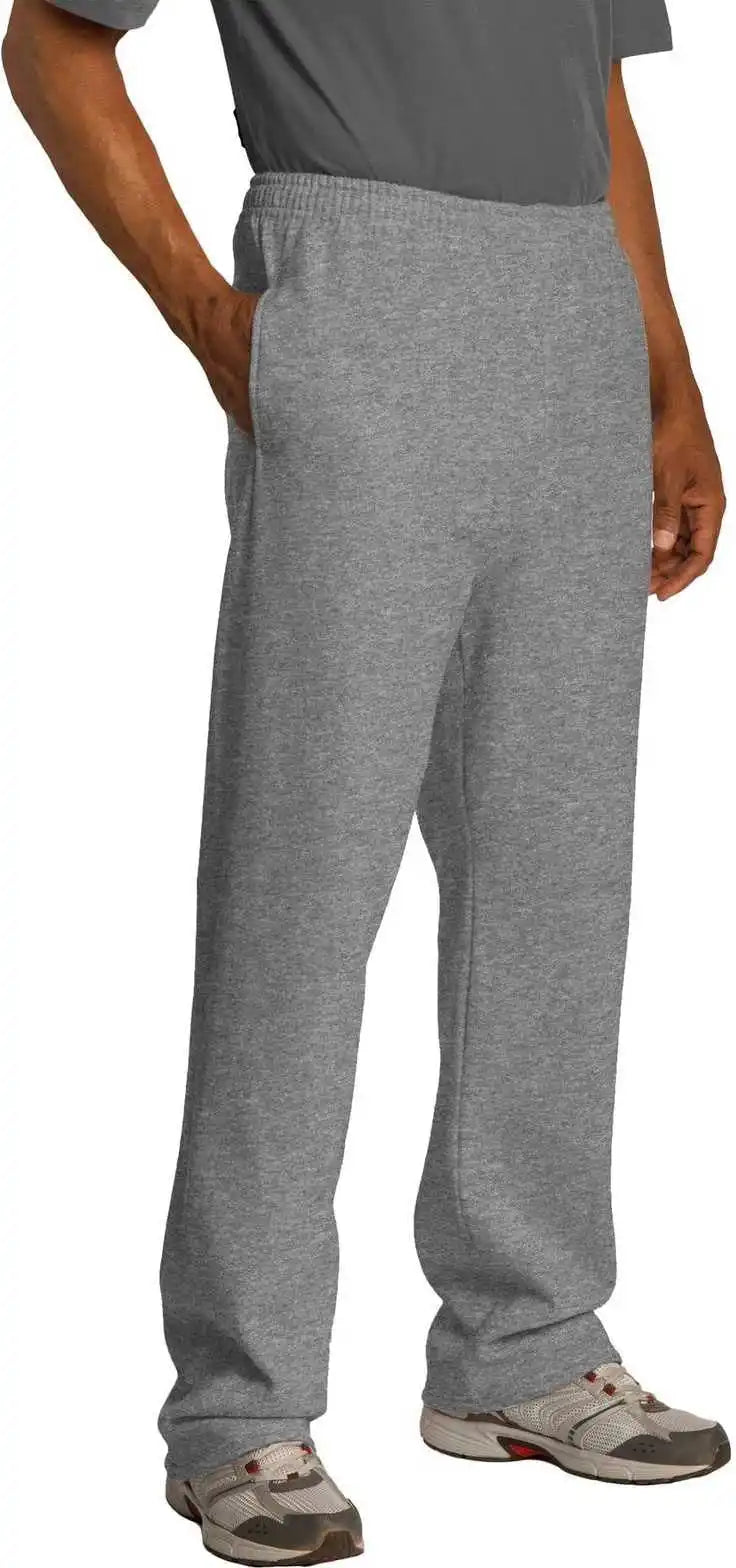 Jerzees 974mp Nublend Open Bottom Pant with Pockets - Oxford